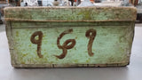 Painted Wooden Crate with Letters/Numbers