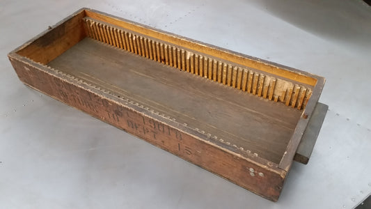 Wood Factory Drawer with Graphics on Side