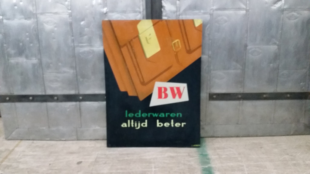 Dutch Advertising Sign, "BW"