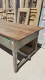 Farm Table with 6 Drawers