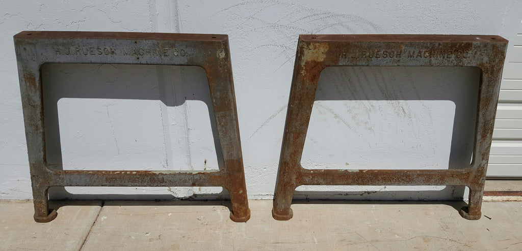Industrial Iron Table Bases