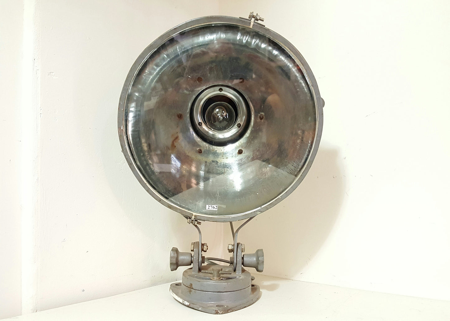 Gray Searchlight Desk Lamp