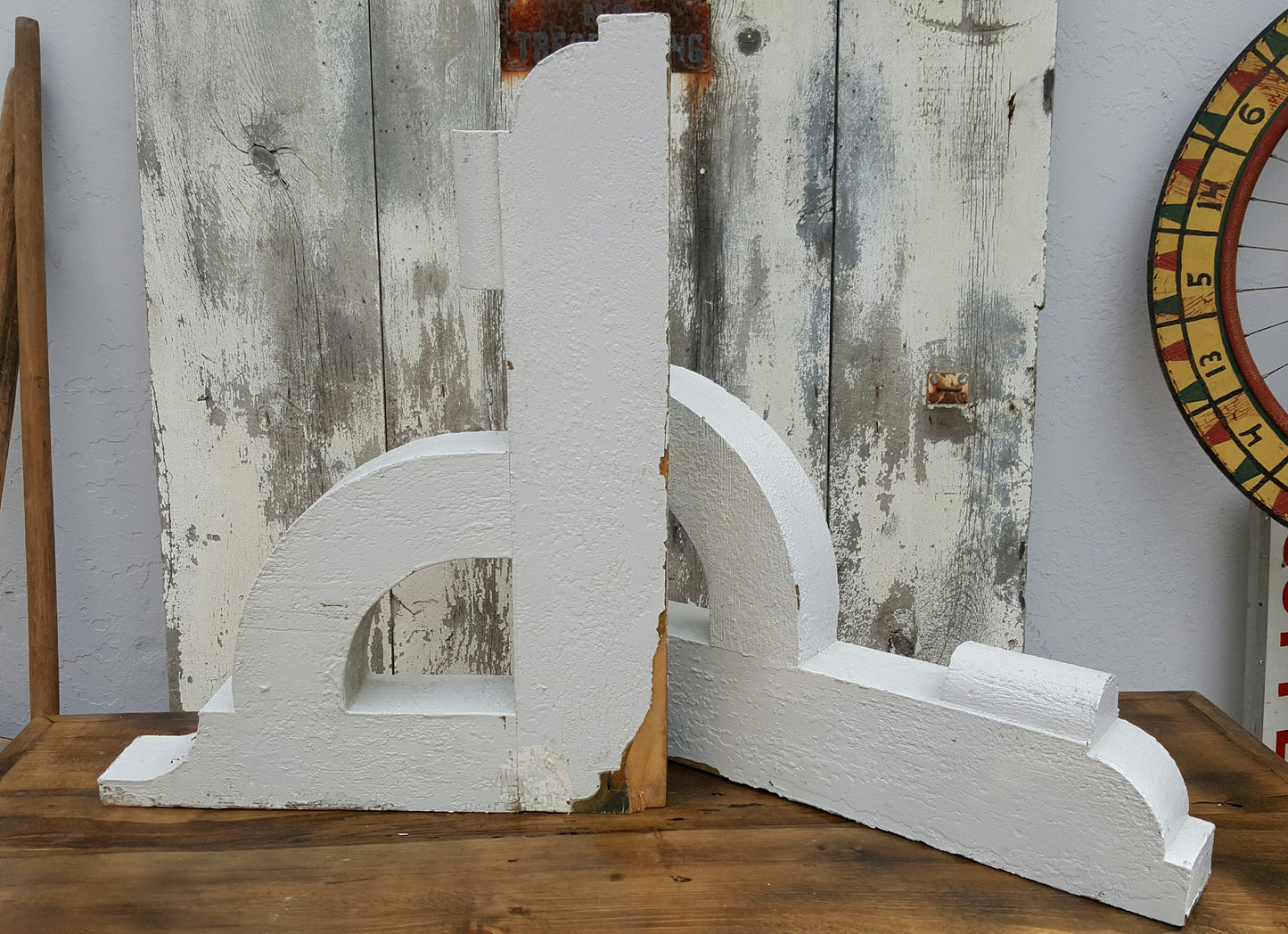 Pair of White Corbels