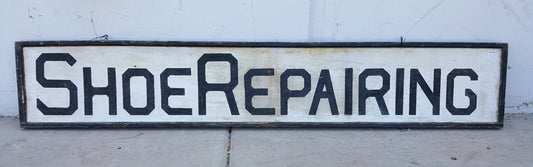 Shoe Repairing Wood Sign
