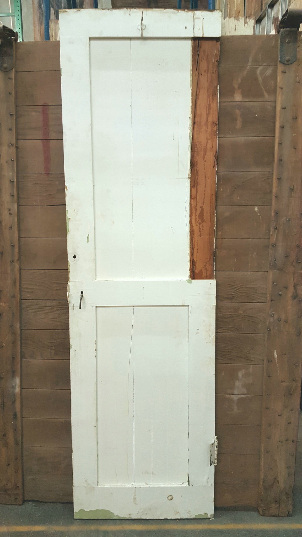 2 Panel Single White Wood Door