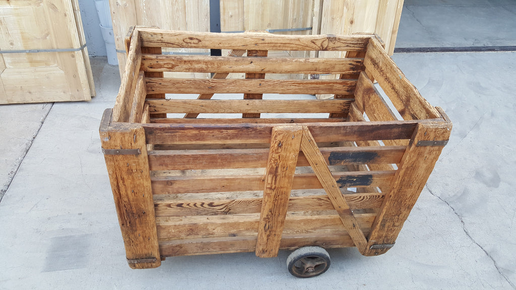 Wooden Crate Trolley