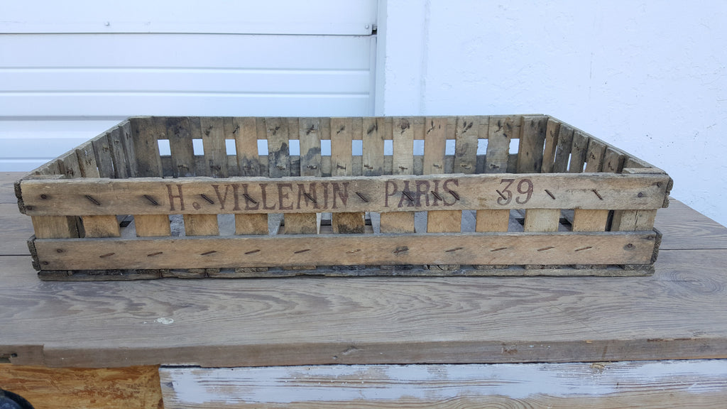 French Fruit Crate, "H. Villain, Paris"