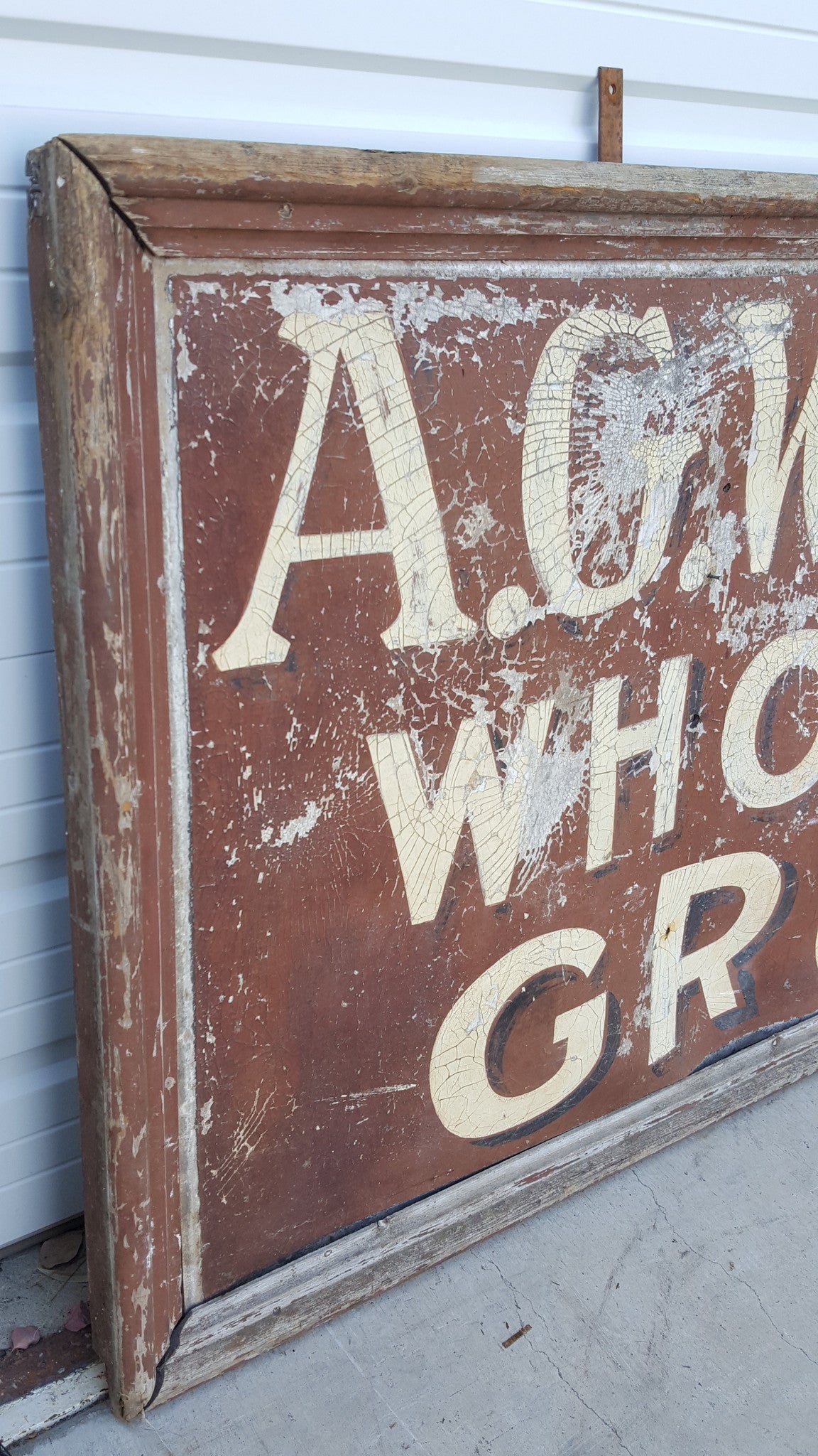 A.G. Wright Grocers Sign