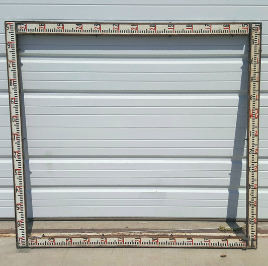 Repurposed Surveyor Stick Art Frame