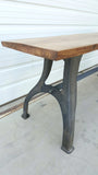 Industrial Live Edge Console Table