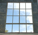 16 Pane Repurposed Rectangle Iron Mirror