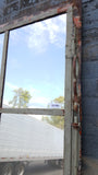 16 Pane Repurposed Rectangle Iron Mirror