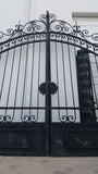 Set of Iron Scrollwork Driveway Gates