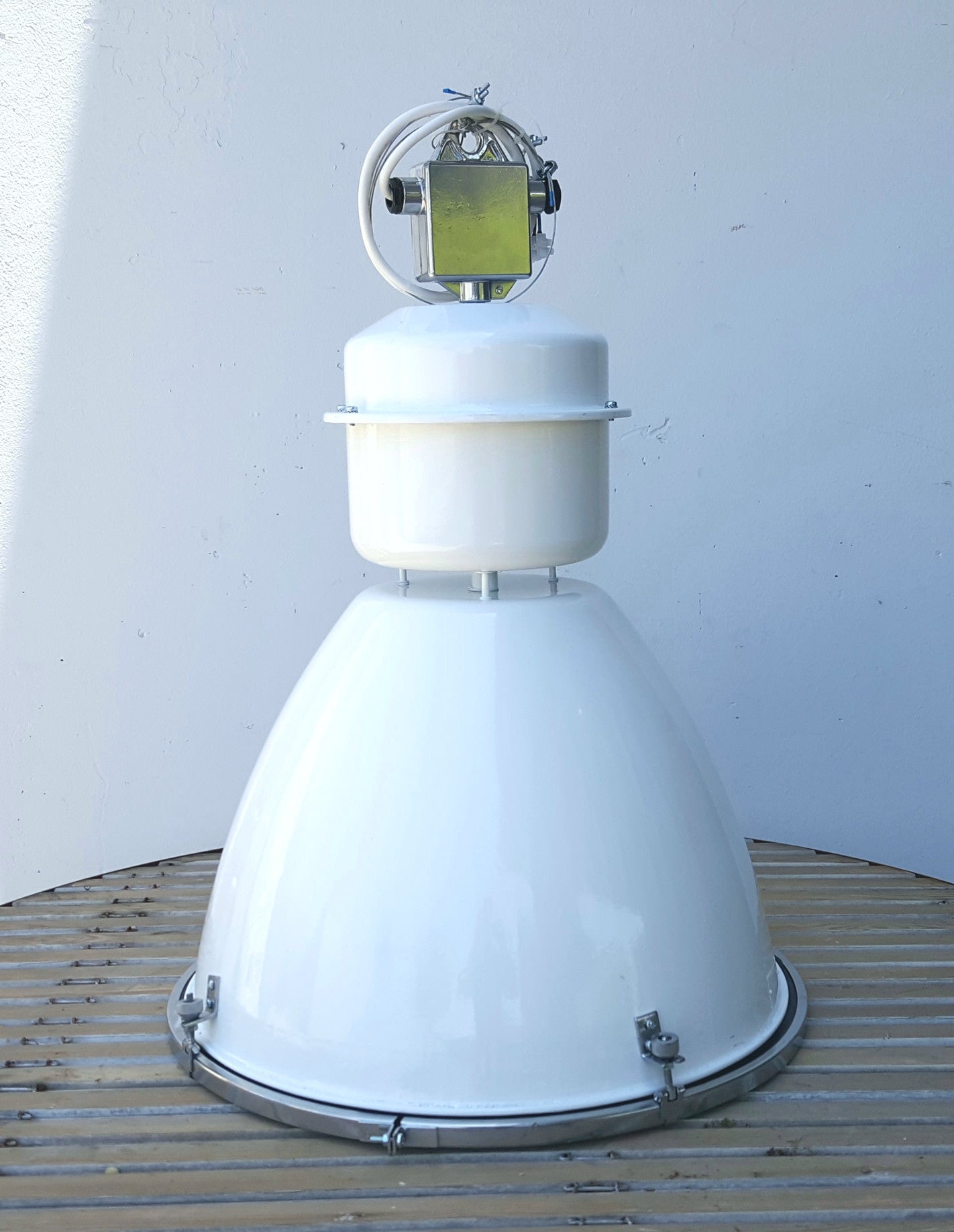 Industrial White Factory Pendant Light