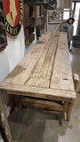 Natural Wood Island Work Table