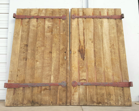 Pair of Antique 7 Panel Barn Doors