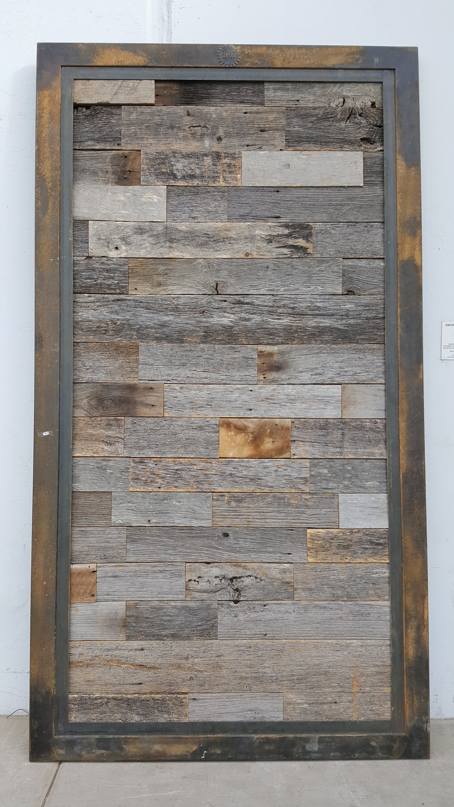 Reclaimed Tobacco Wood Single Sliding Barn Door (Hardware not included)