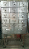 14 Drawer Card Catalog and File Cabinet