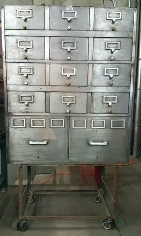 14 Drawer Card Catalog and File Cabinet