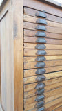 38 Drawer Antique Printer's Cabinet