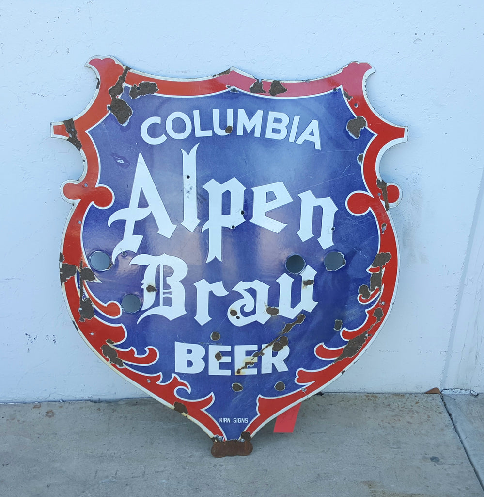 Alpen Brau Beer Porcelain Sign