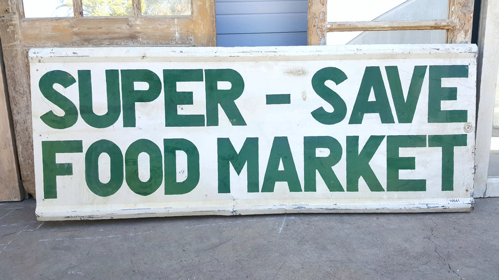 Super-Save Food Market Sign