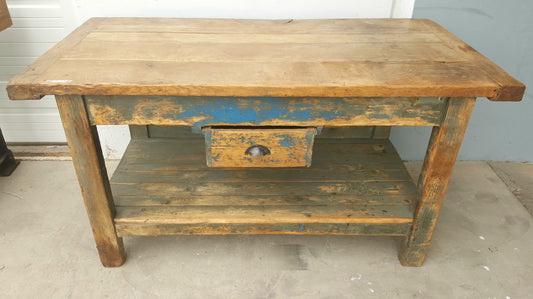 1 Drawer Painted Island Work Table