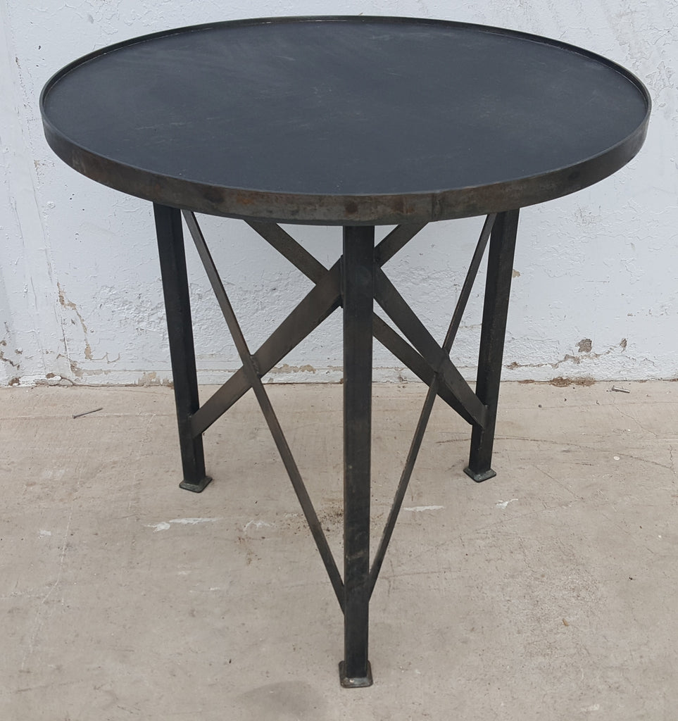 Black Steel Side Table