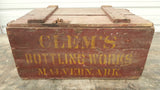 Clem's Bottling Works Crates with Bottles