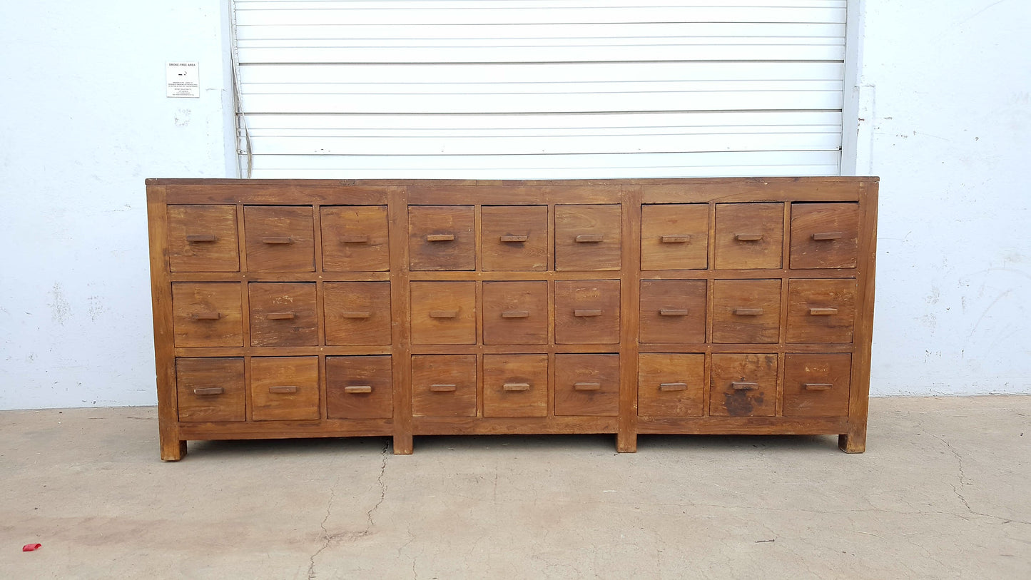 27 Drawer Wood Chest