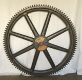 Decorative Industrial Salvaged Grinding Mill Wheel