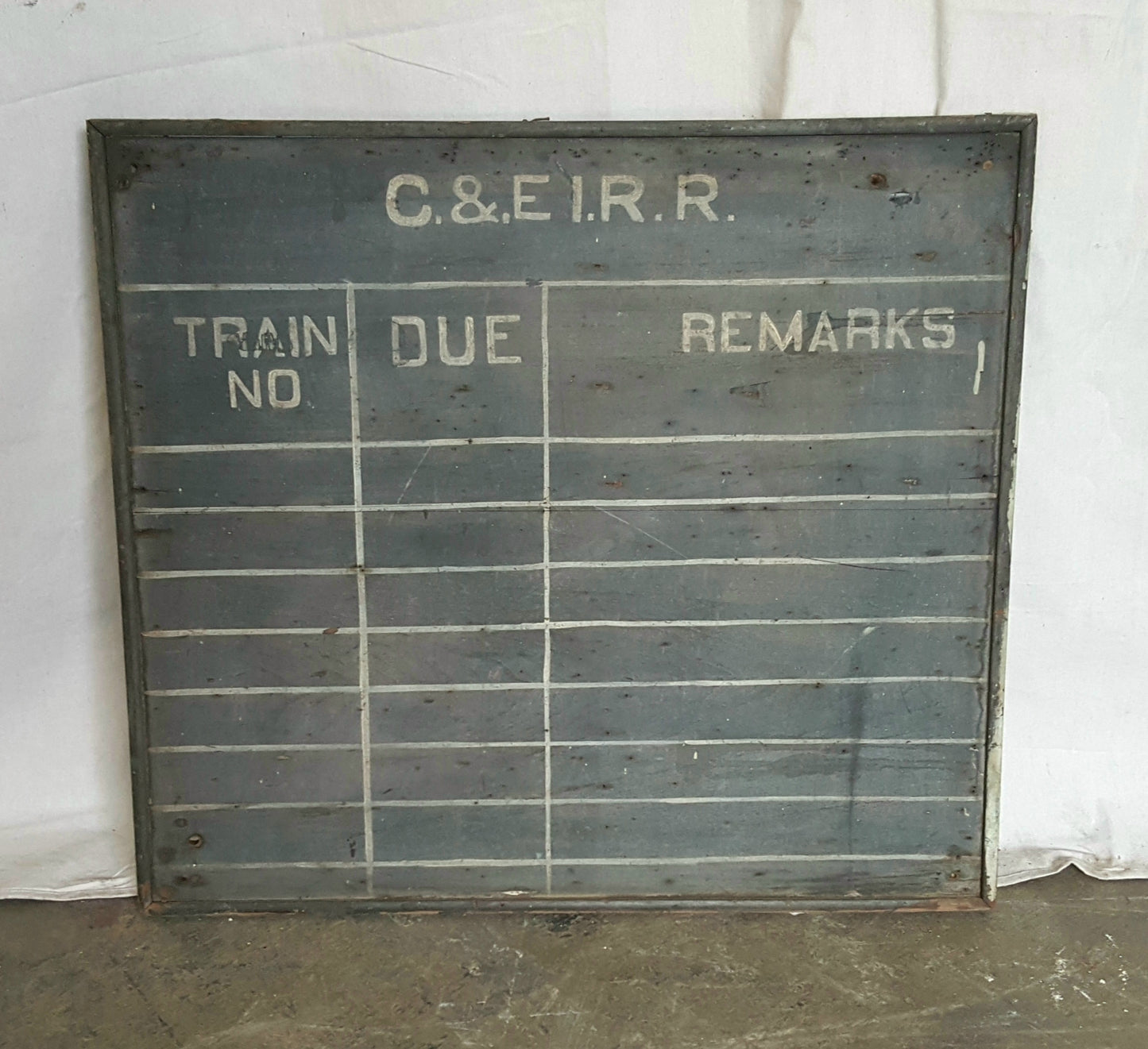 C&EIRR Sign / Railroad Time Board