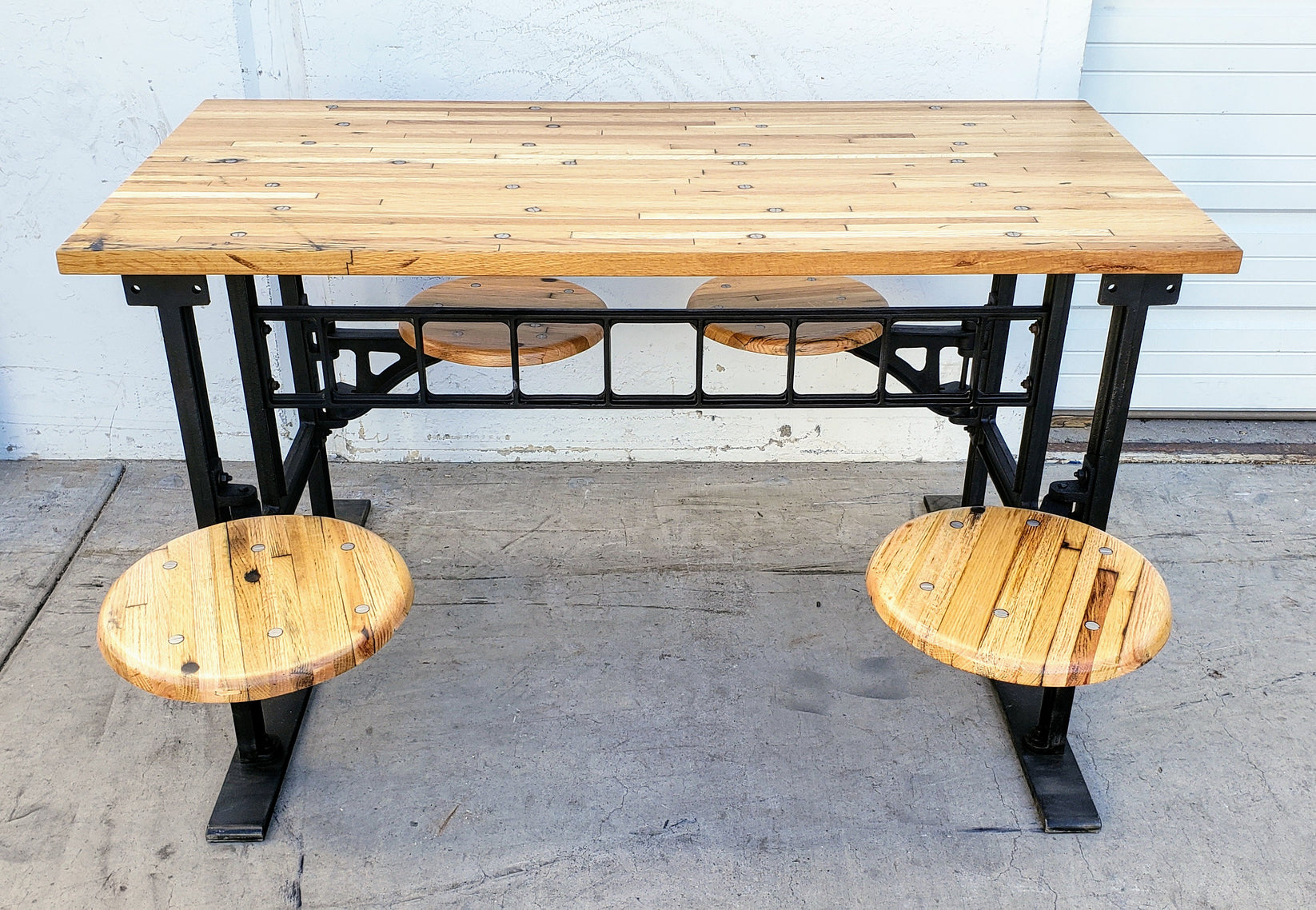 4 Swivel Seat Dining Table Antiquities Warehouse