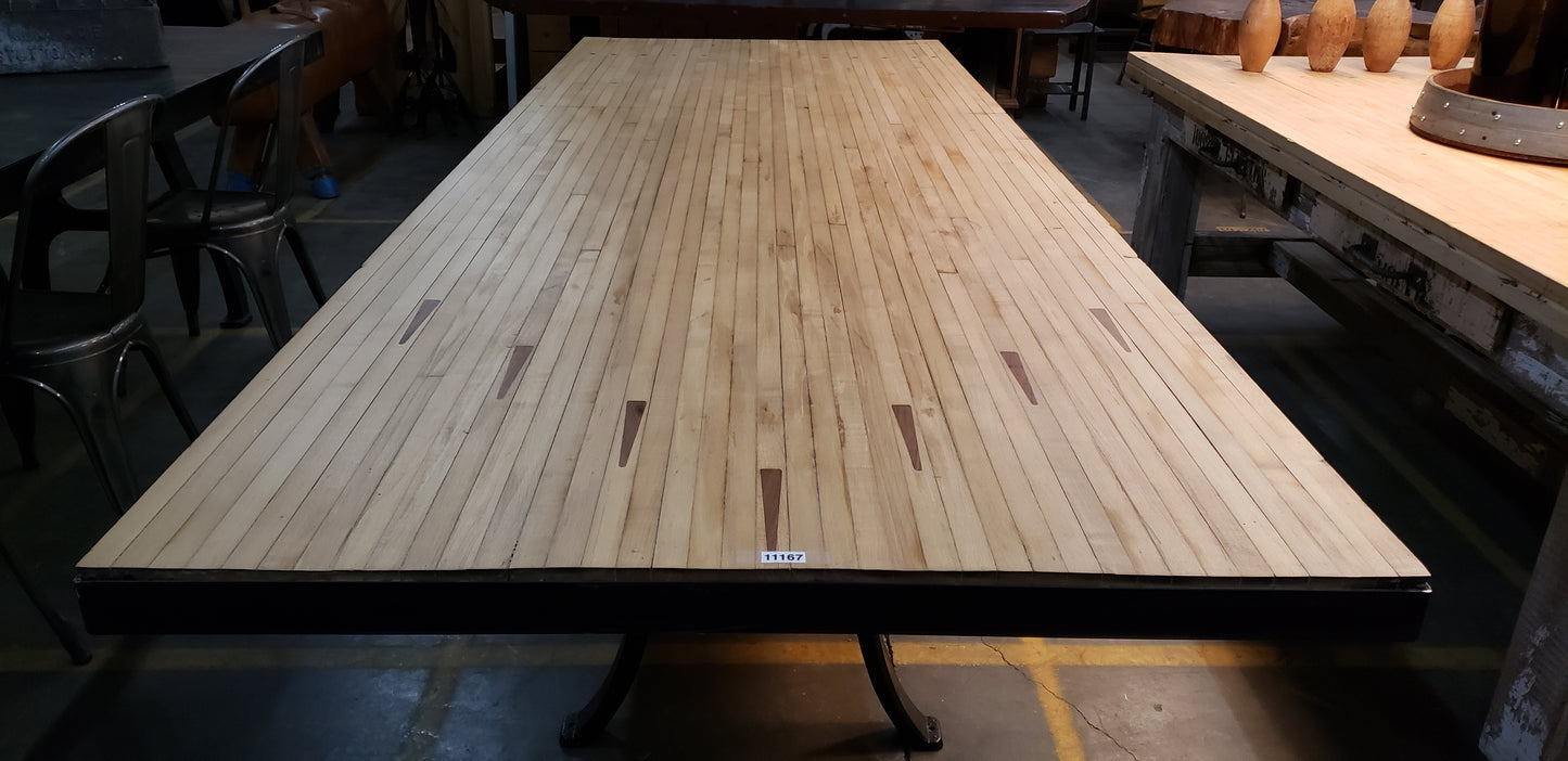 10' Reclaimed Bowling Alley Table