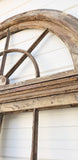 Pair of 6 Lite French Windows and Half Round Transom Set (No Glass)