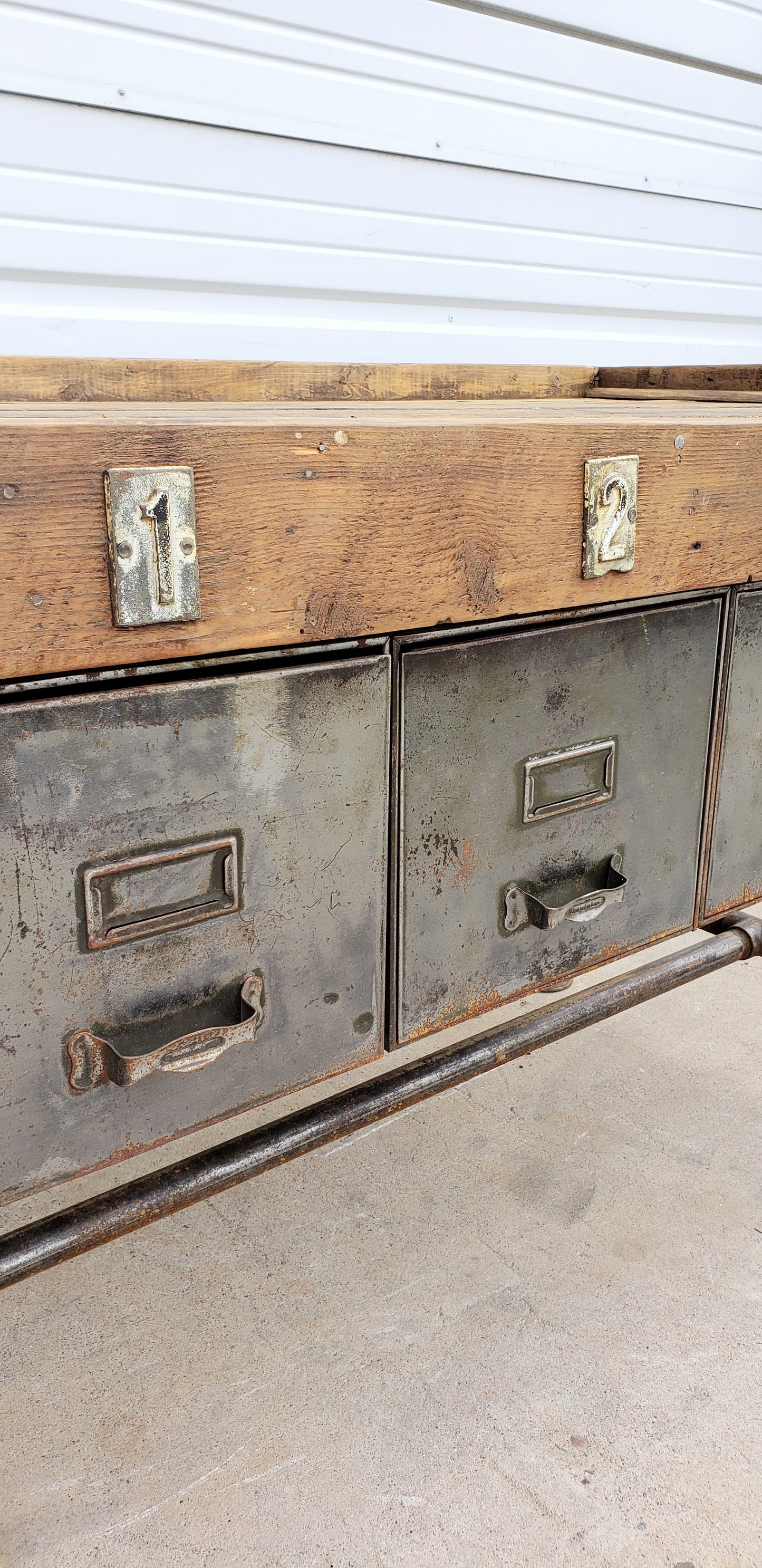 Industrial 3 Drawer Work Table