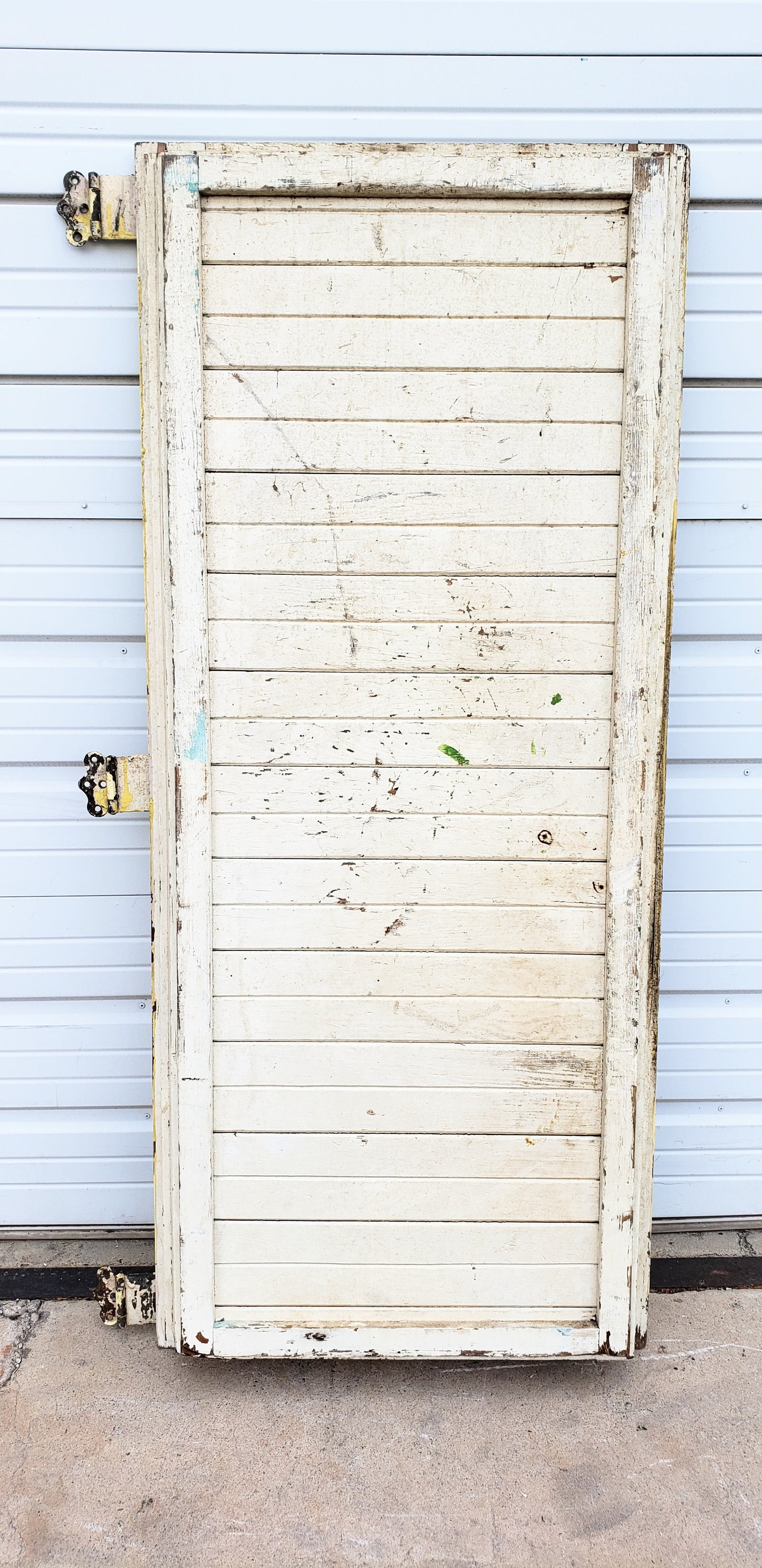 4 Panel Yellow Single Antique Freezer Door