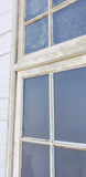 Pair of 8 Pane Mirrored French Windows with Transom