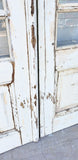 Pair of 6 Lite Painted French Antique Doors