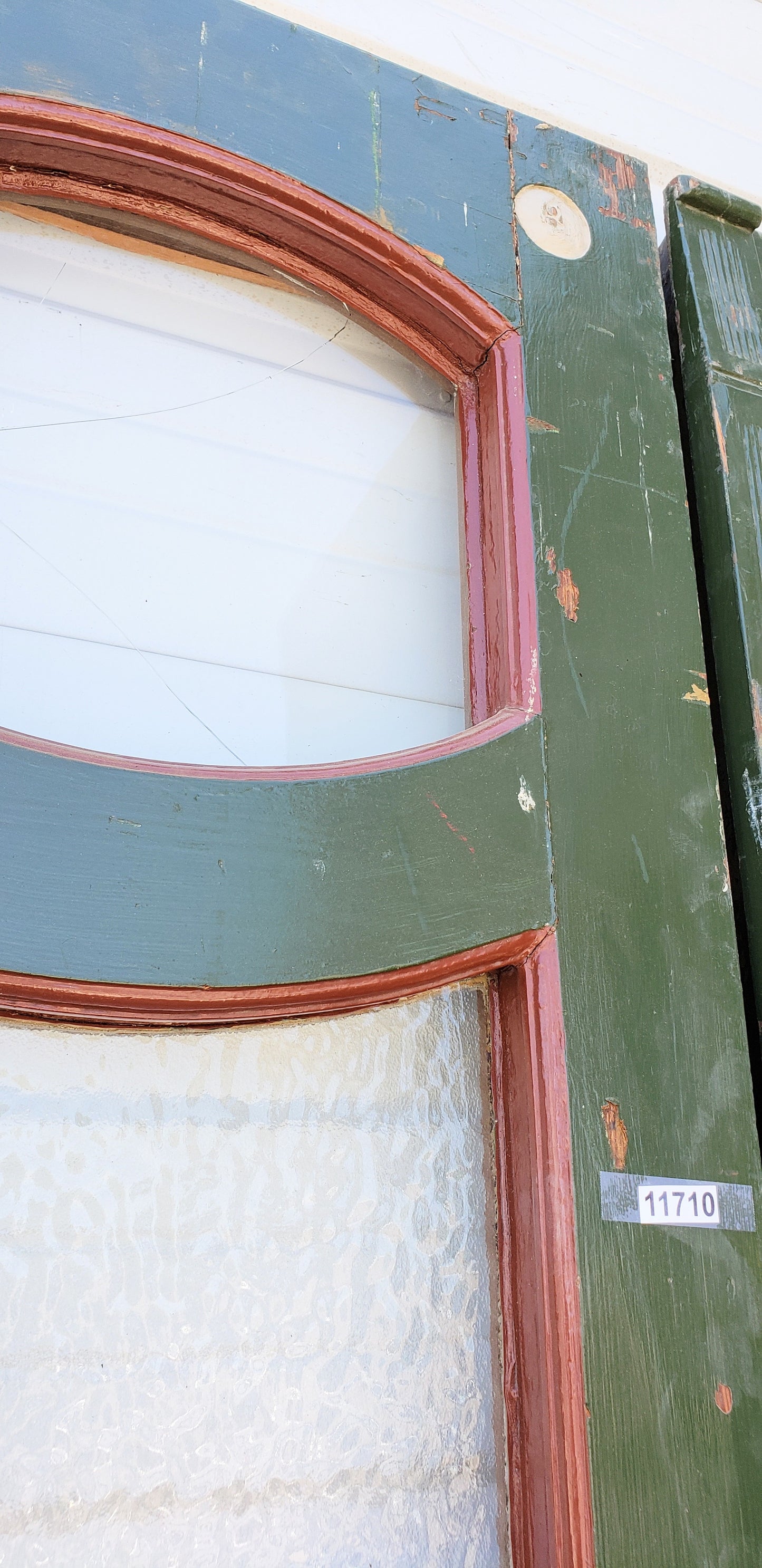 Antique Pair of Painted Wood Doors