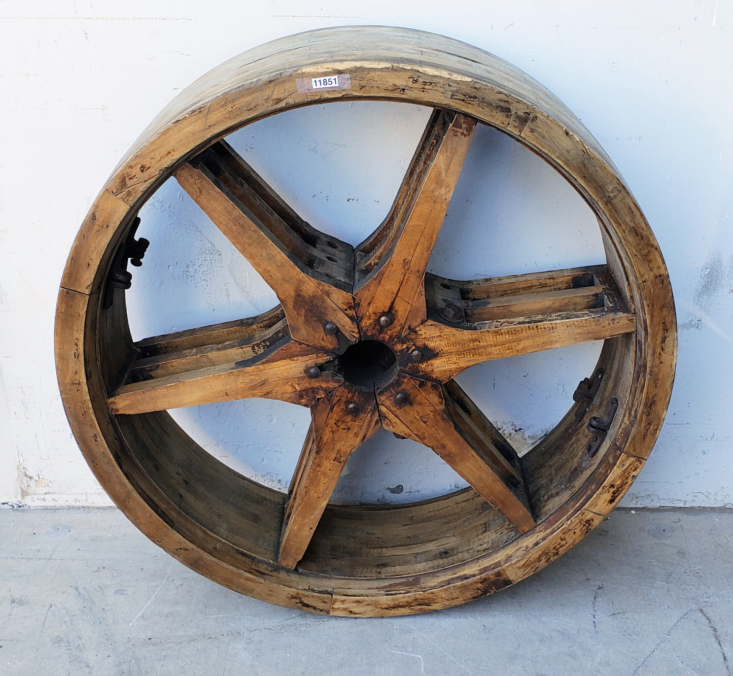 Wooden Wheel / Cog with 6 Spokes