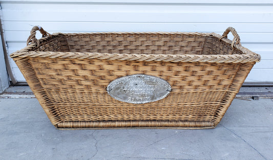 Rectangular French Basket with Plaque