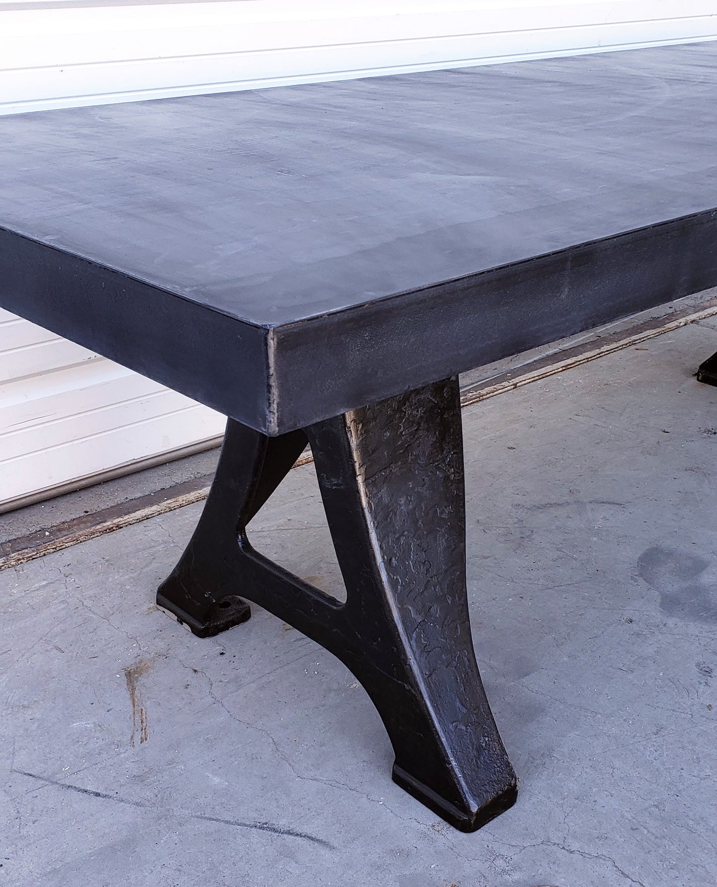 8' Industrial Steel Dining Table