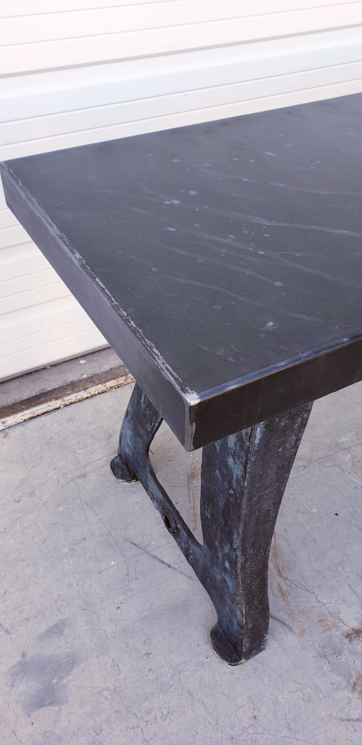 Repurposed Steel Console Table