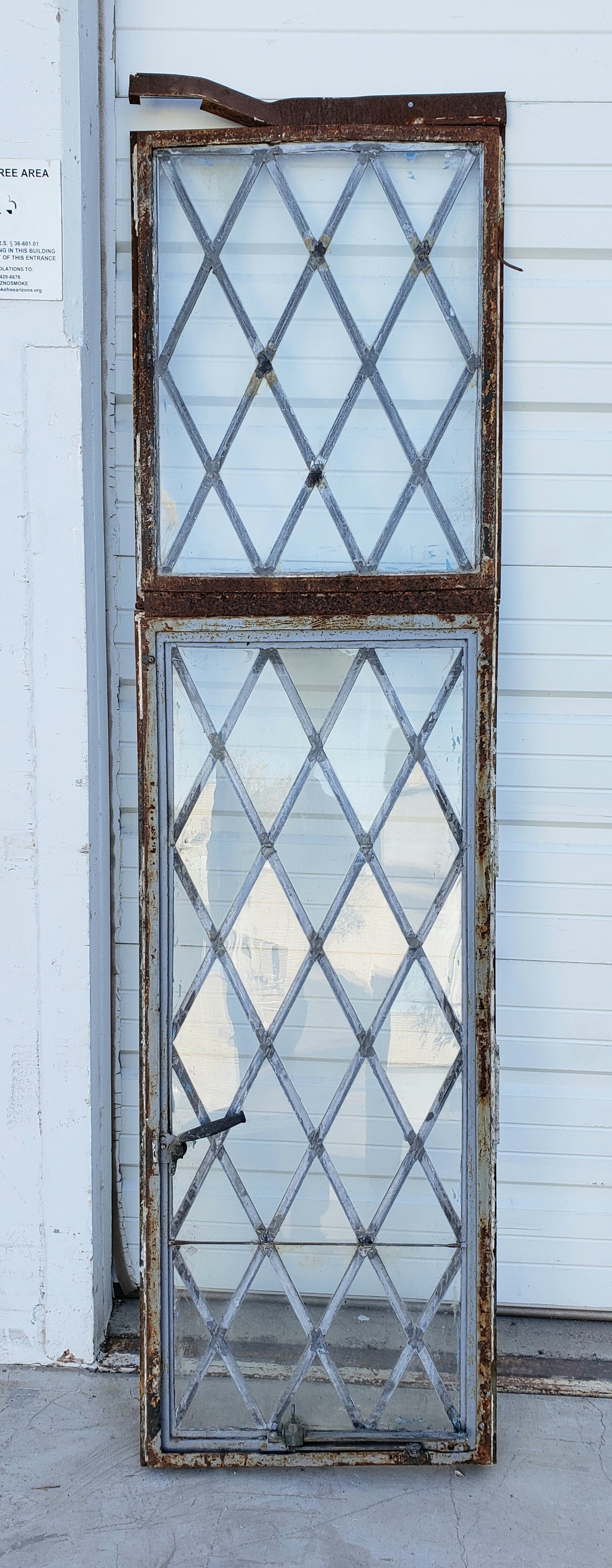 Rectangle Diamond Pane Tall Window