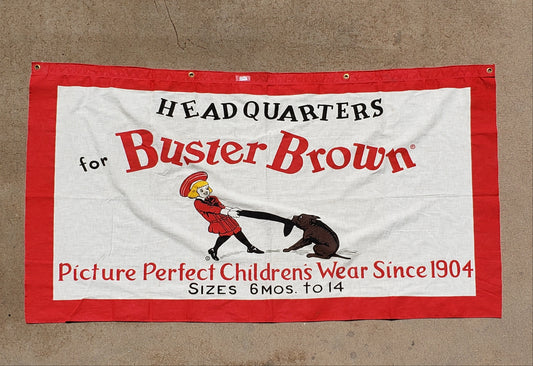 Buster Brown Children's Shoe Banner/Sign