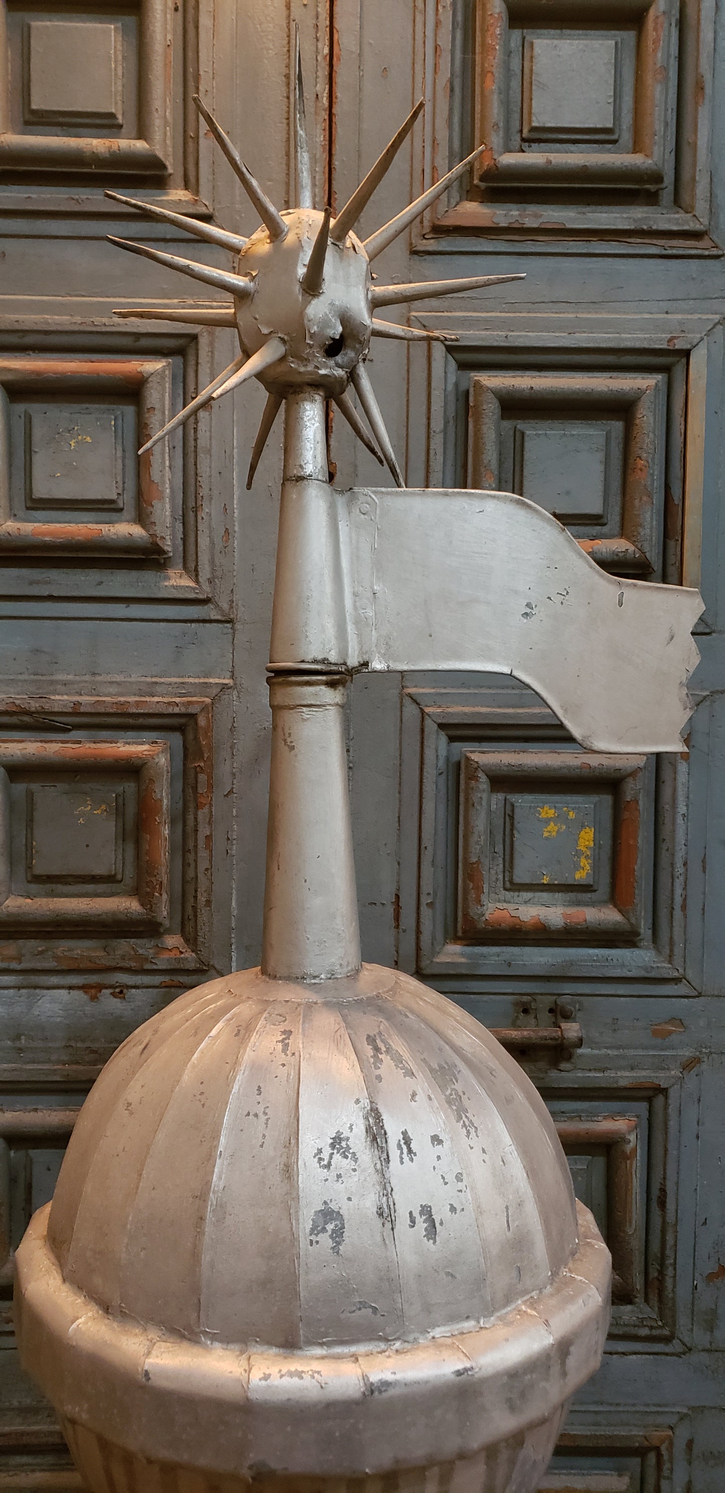 French Architectural Zinc Roof Finial