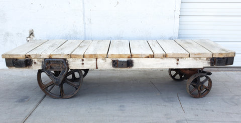 Wooden Coffee Table Trolley