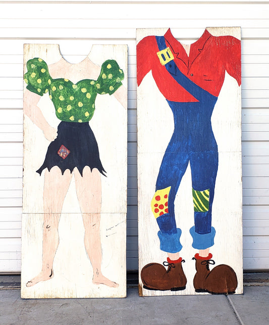 Lil' Abner and Daisy Mae Wood Carnival Cutouts