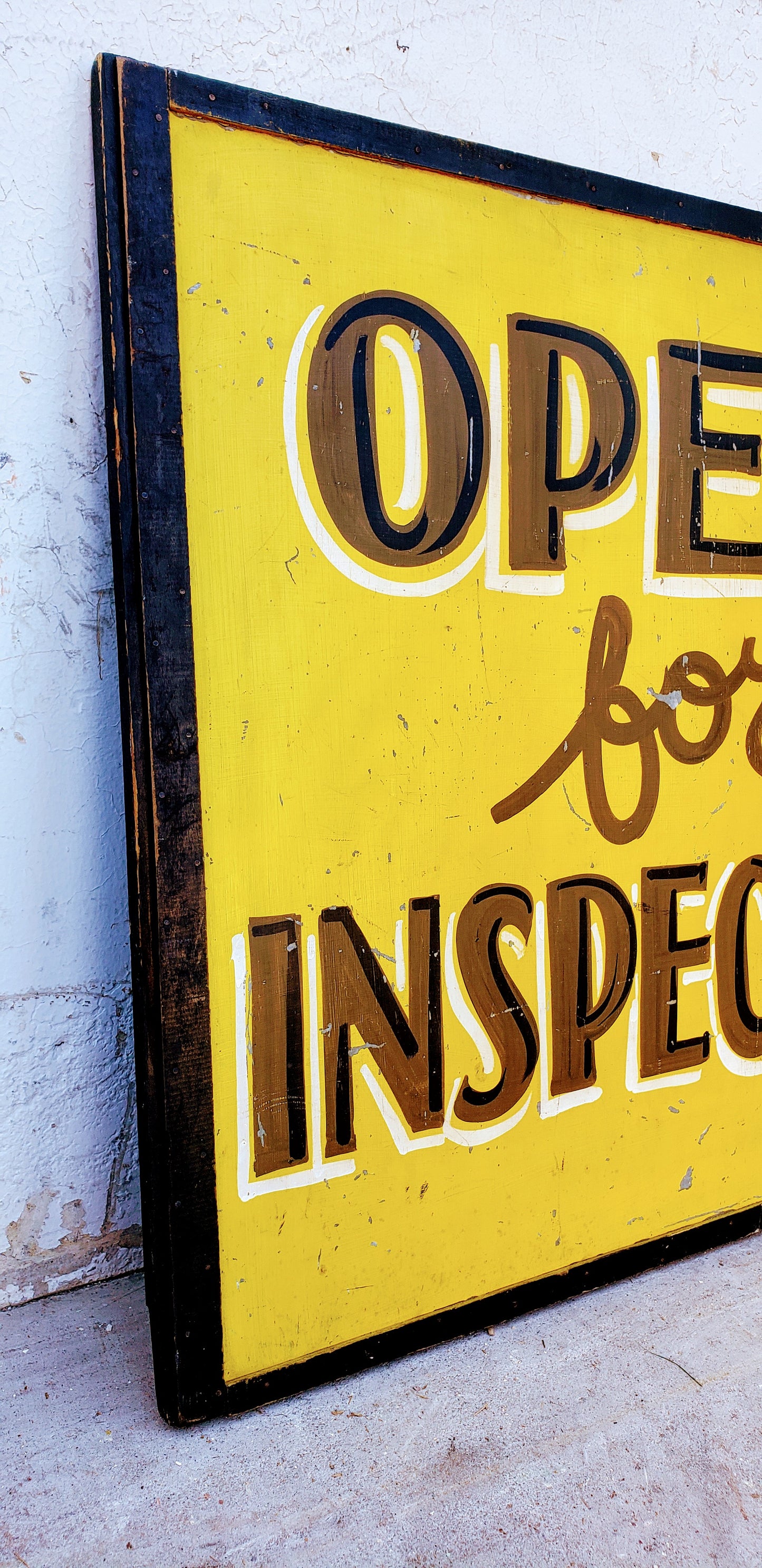Open for Inspection Sign